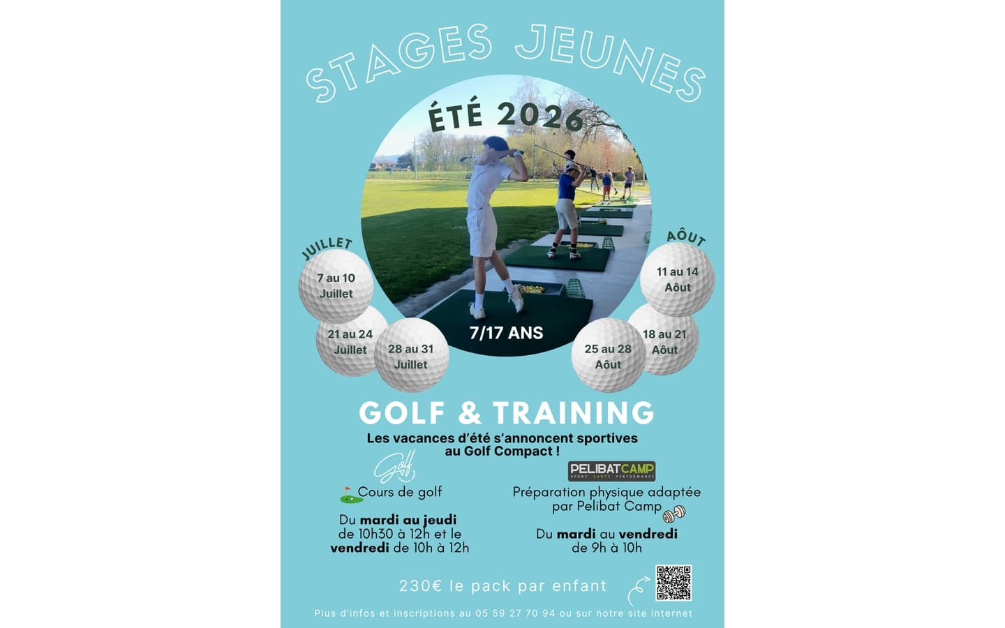 Stage jeunes golf