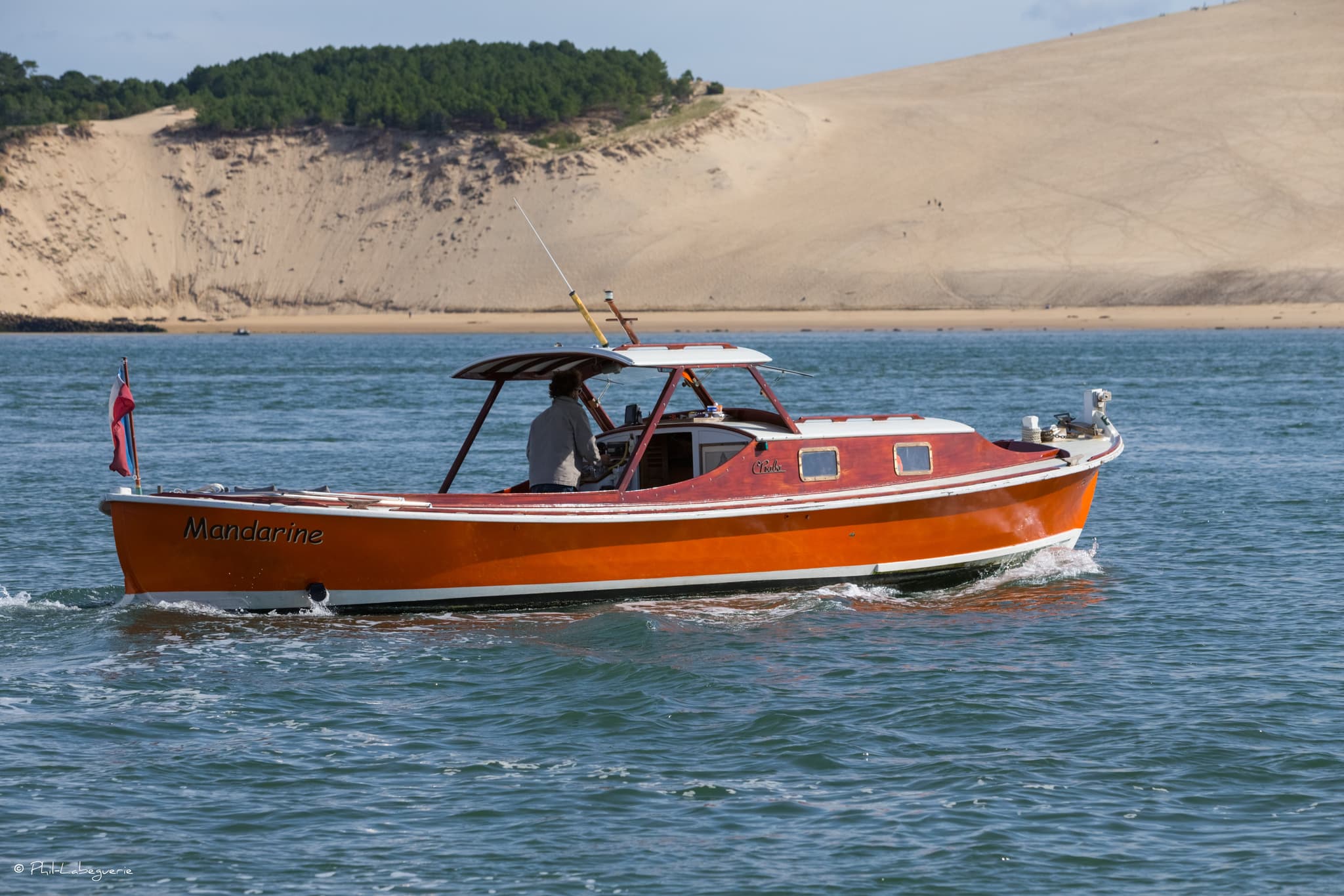 Pinasse de Stéphane Thomas Battelier sur le Bassin D'Arcachon,octobre,2016 Photos ©Phil-Labeguerie