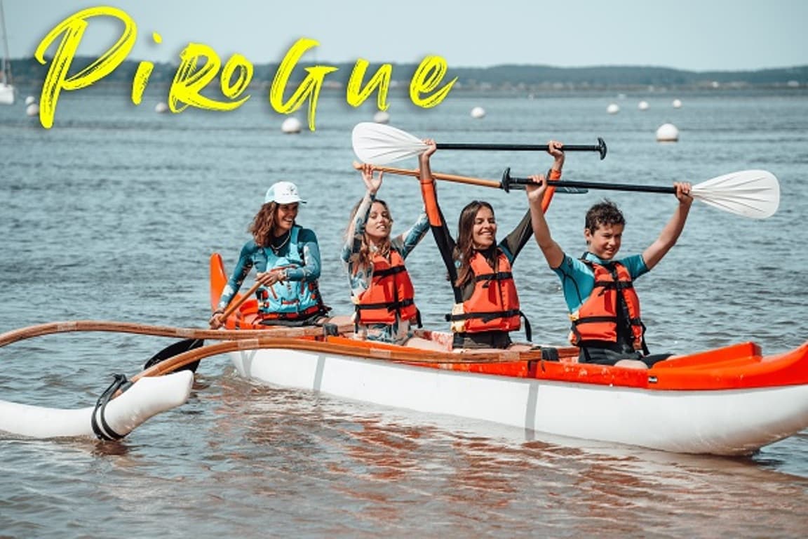 Surf en buch - cours-pirogue-arcachon