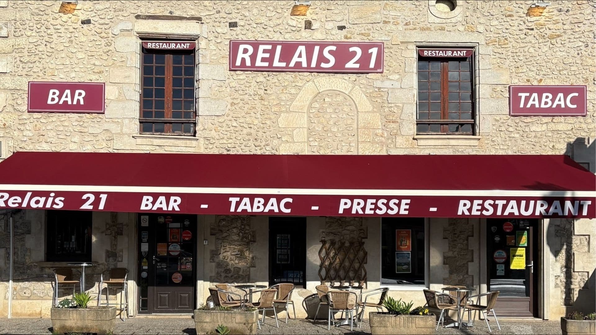 Terrasse restaurant Relais 21