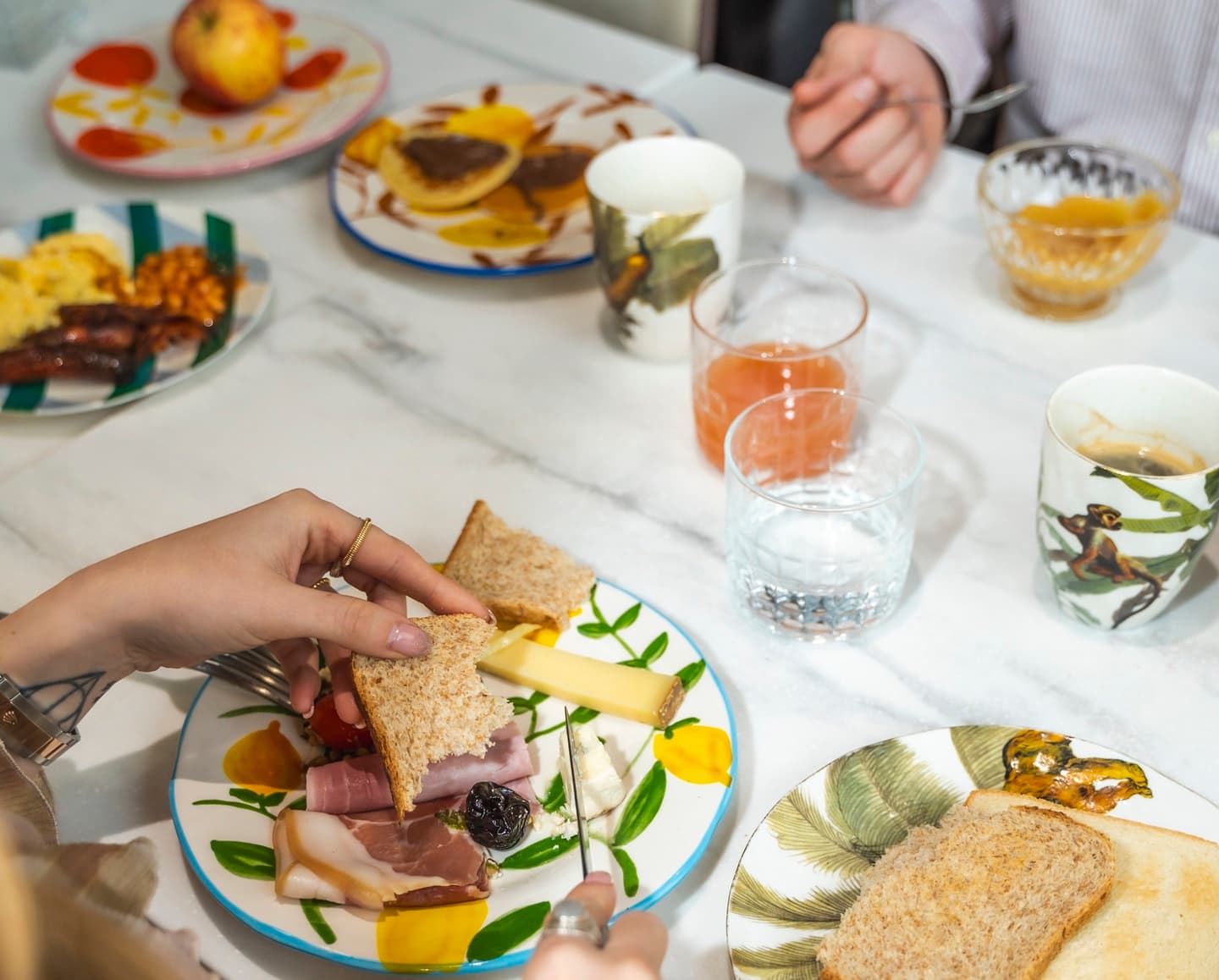 Table brunch cosmopolitain