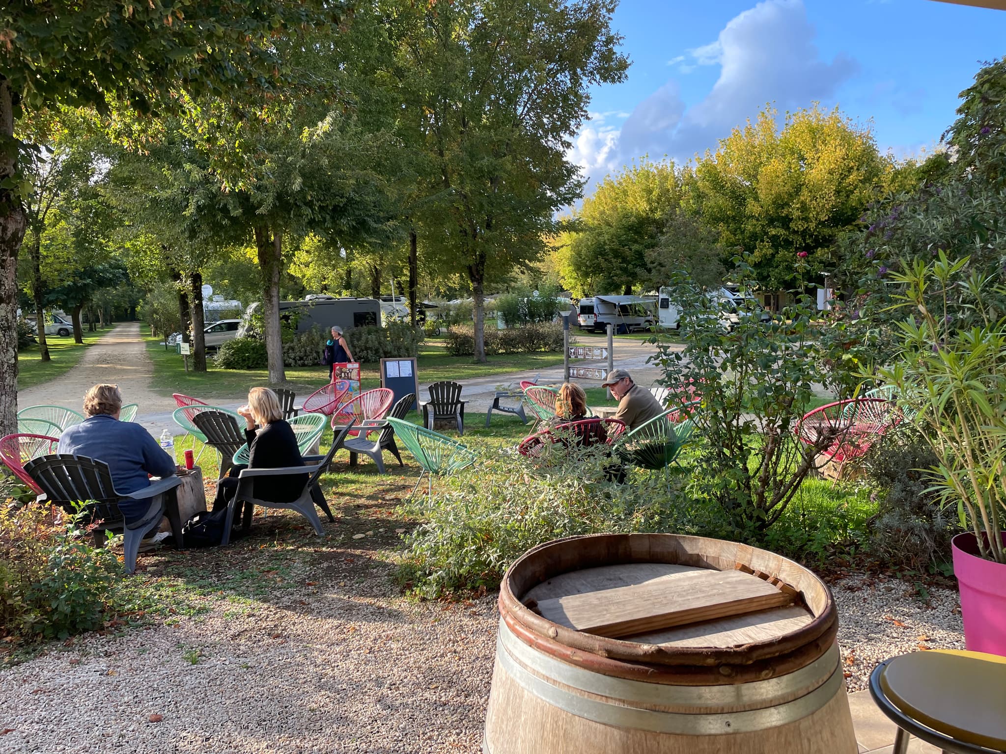 Terrasse bar Camping la Venise Verte