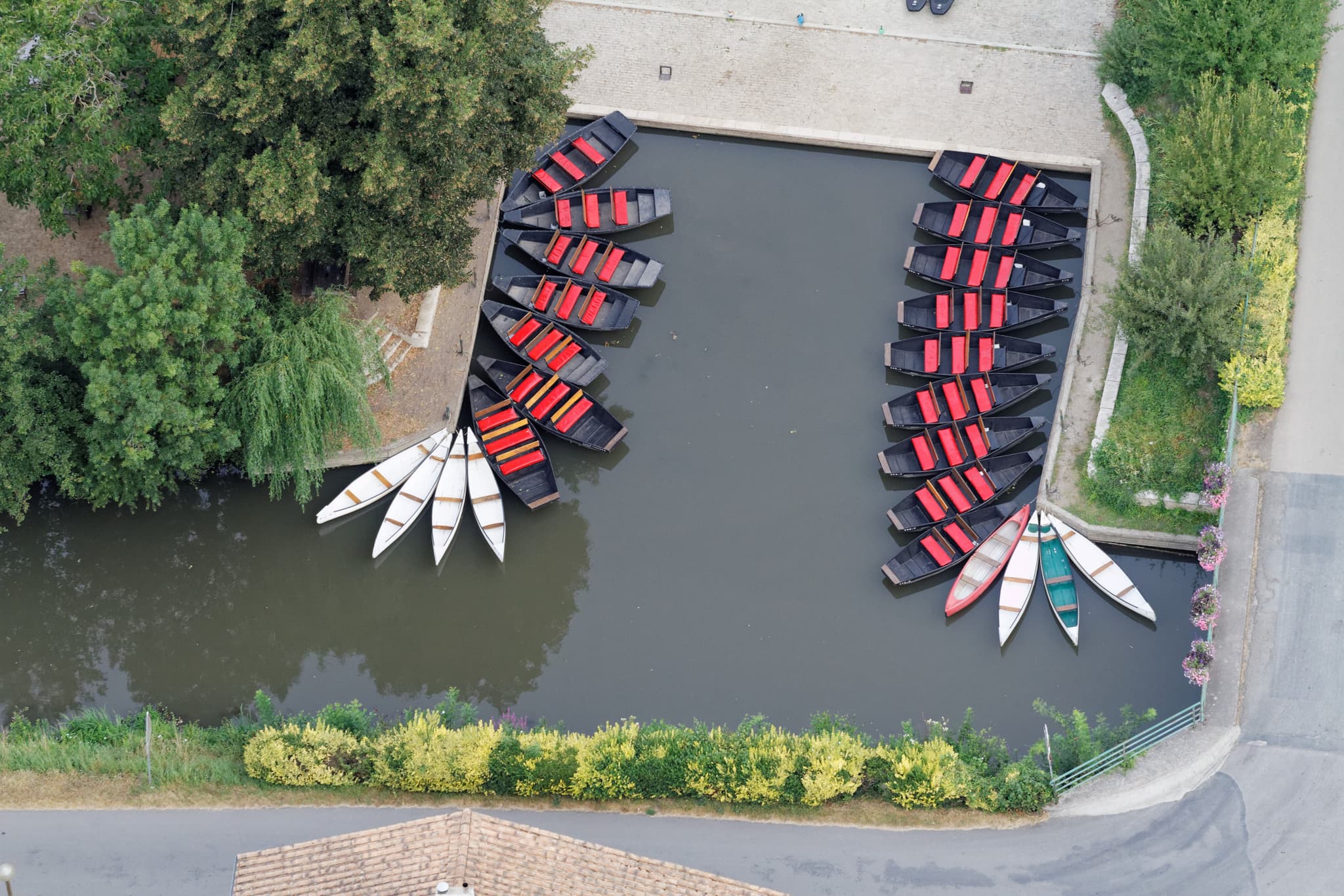 Vue aérienne du Marais Poitevin