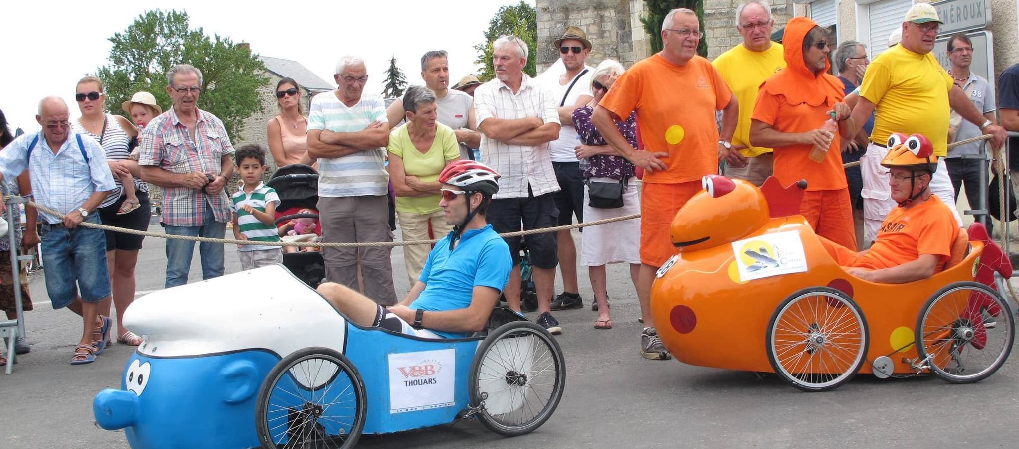 Course voiture pédales Taize Plaine et vallees Thouarsais Deux Sevres
