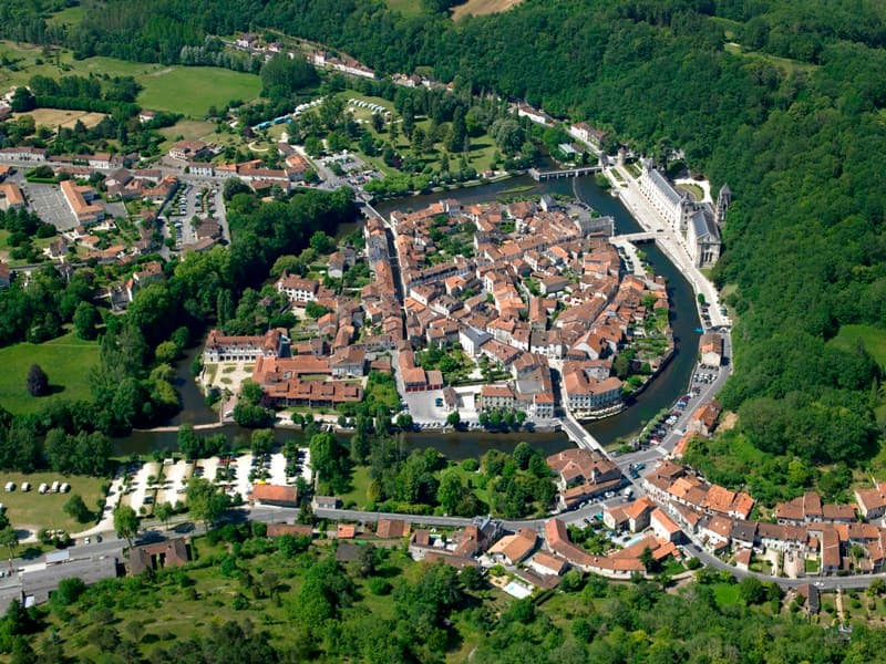 Vue aérienne Brantôme