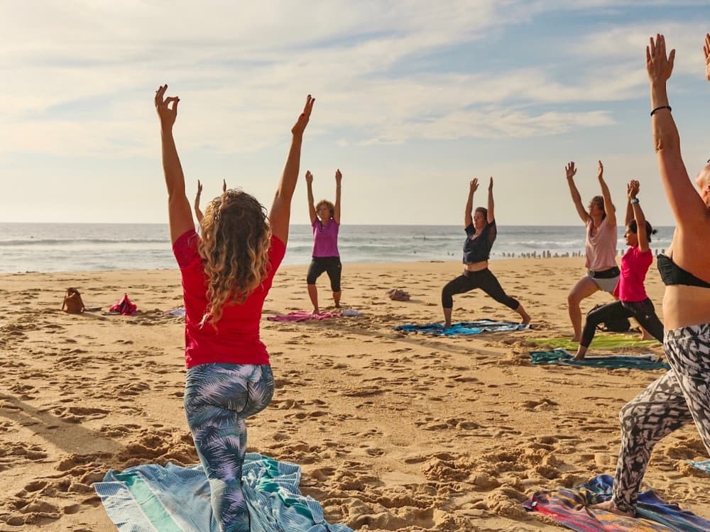 Yoga sur la plage