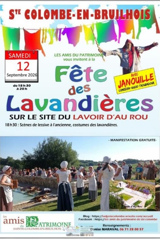 affiche fêtes des lavandières