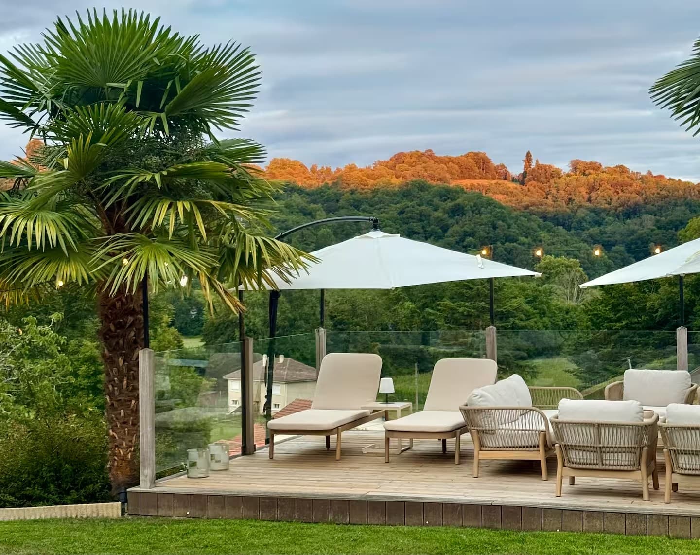 Maison Maün - Gelos - la terrasse