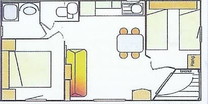 Camping la Baignade - La Celle Dunoise - Chalet 1_3
