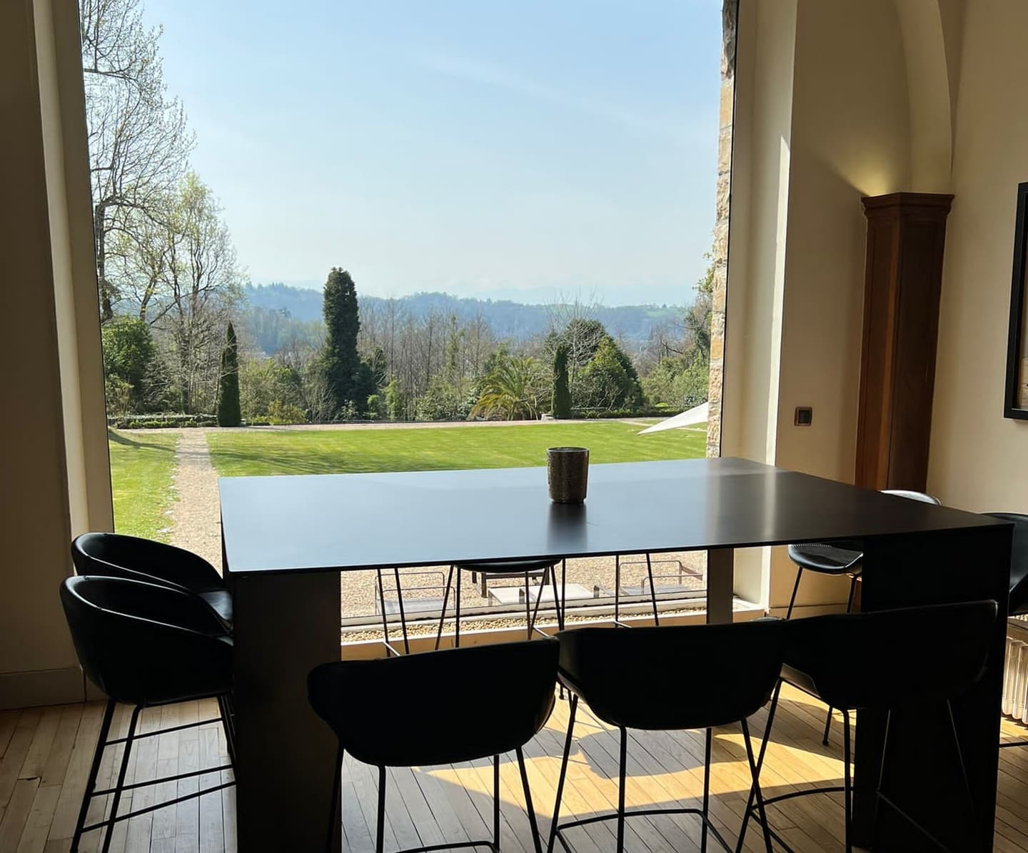 Restaurant Villa Navarre - Pau - vue sur la piscine