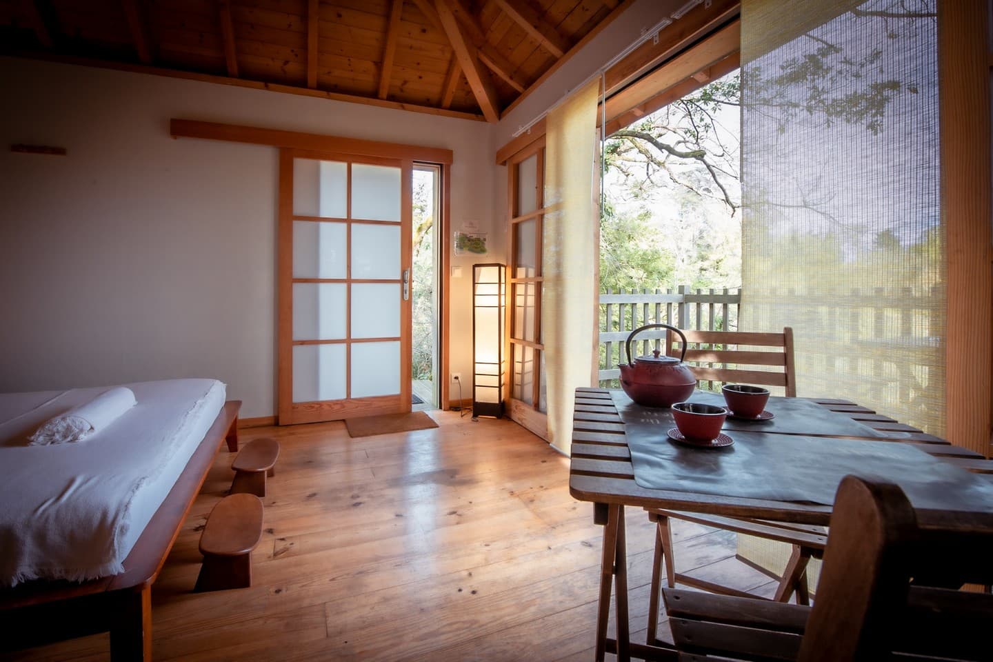 Cabane shibumi interieur