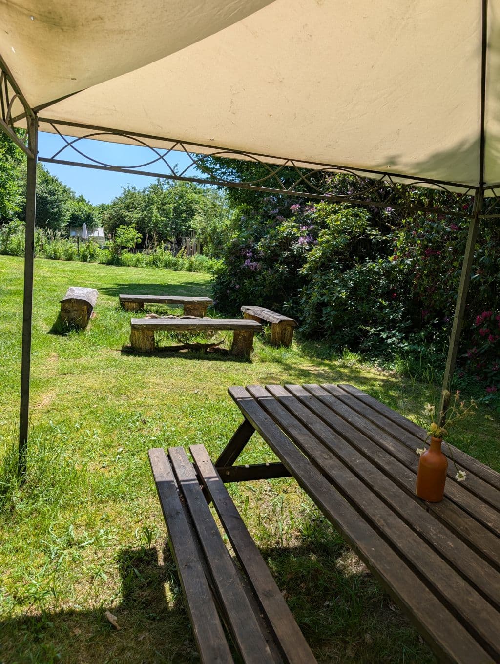 coin repas extérieur
