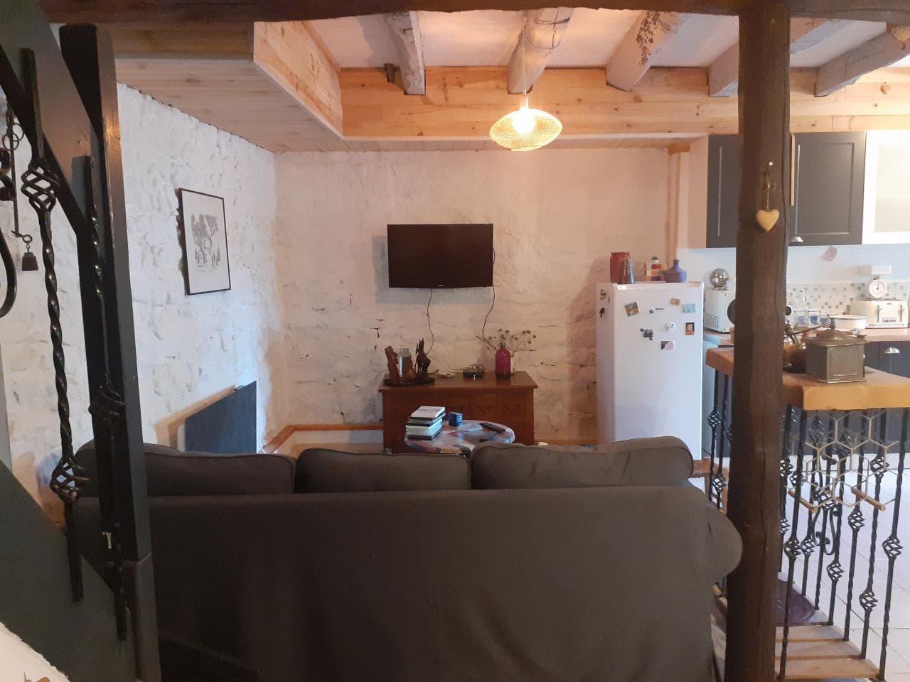 Vue sur le coin salon