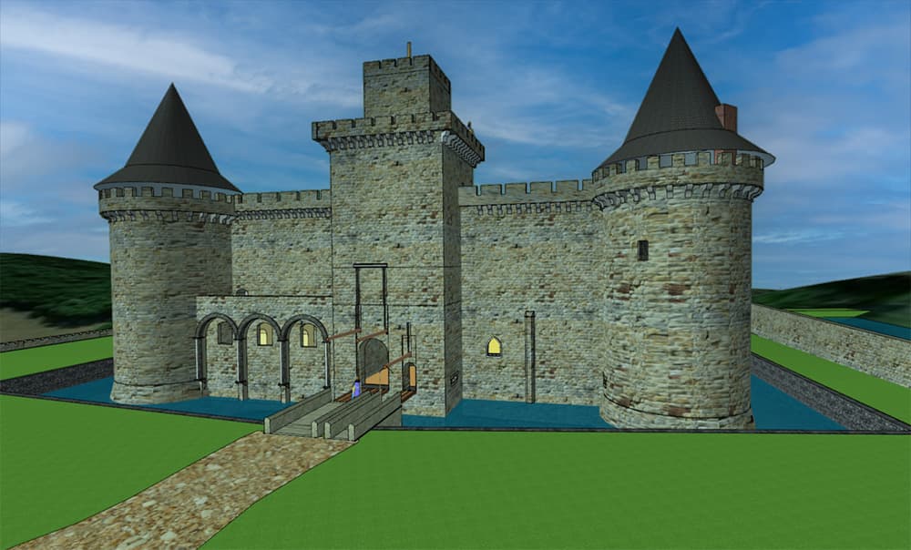Entree-chateau (reconstitution)