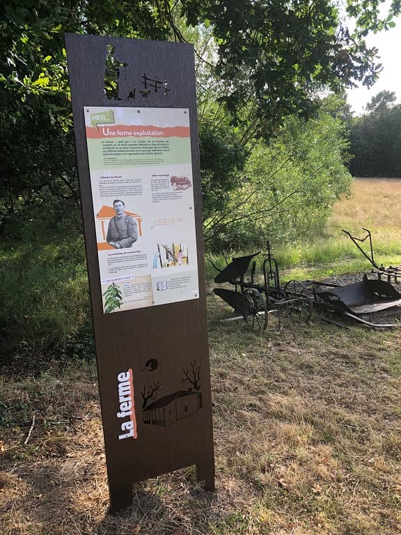 Panneau sur le sentier