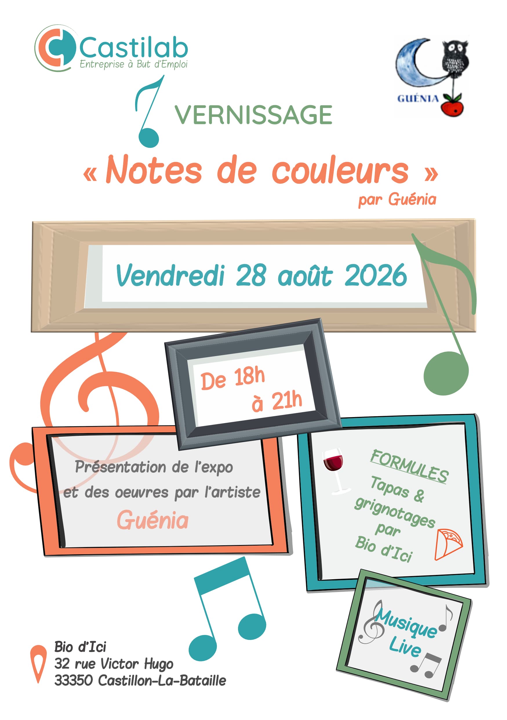 Vernissage exposition "Notes de couleurs" par Guénia