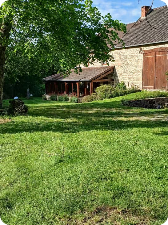 jardin vue maison