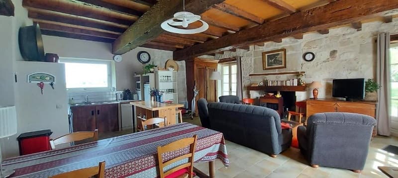 la sauvetat du dropt-gite de boissec-cuisine et salon