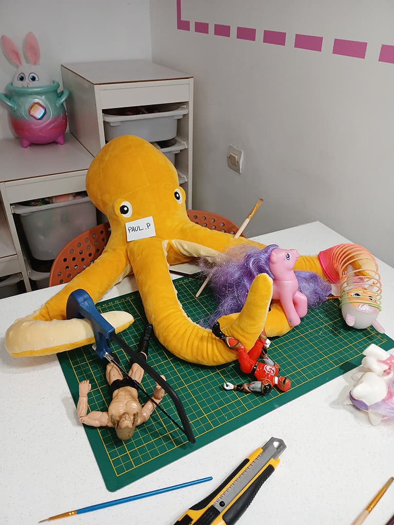 Paul P à l' atelier