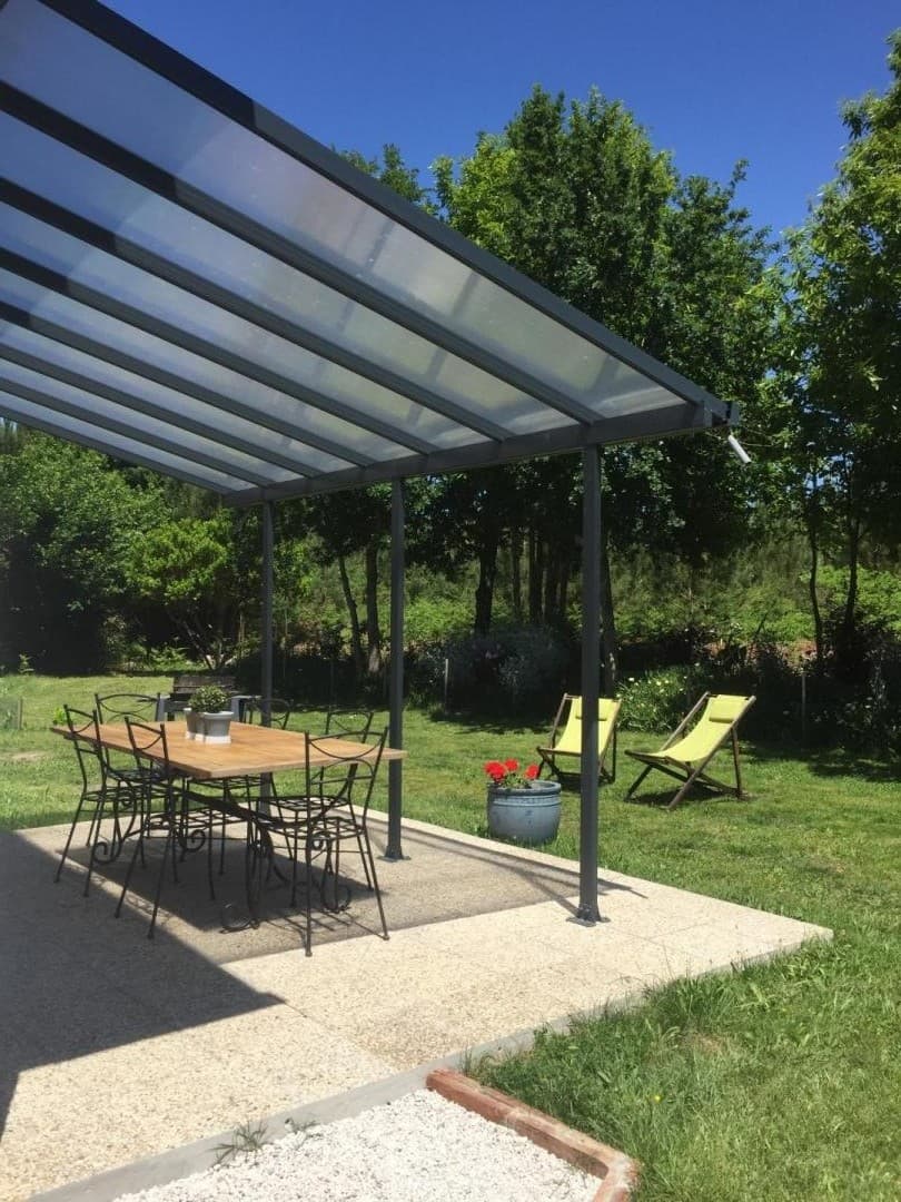 Terrasse du Gîte Enya à St Julien en Born Gîtes de France Landes
