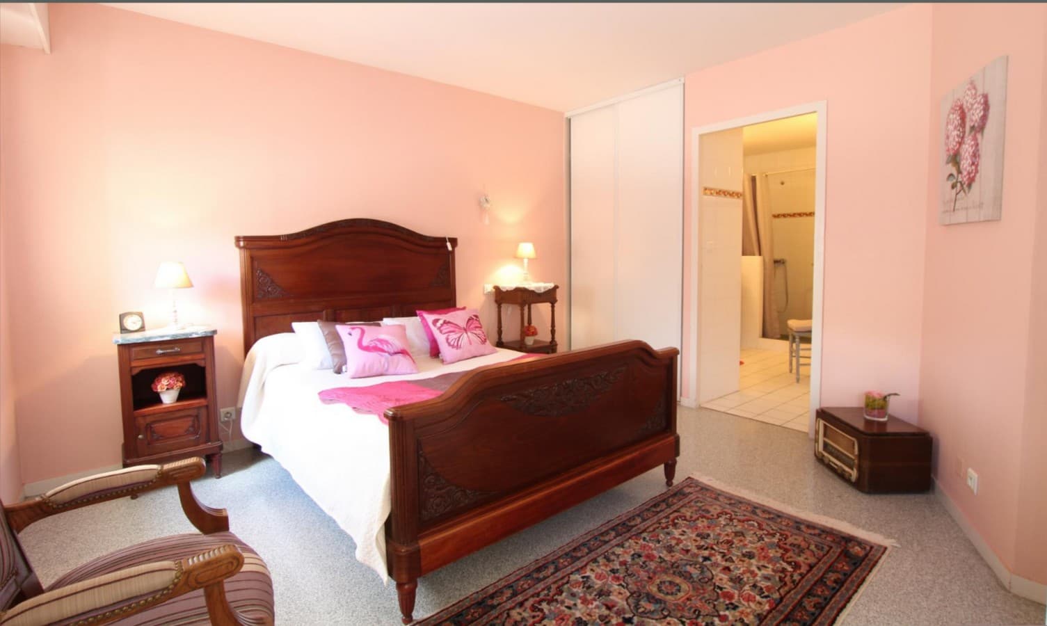 Meublé Lou Quillé - Uzein - chambre