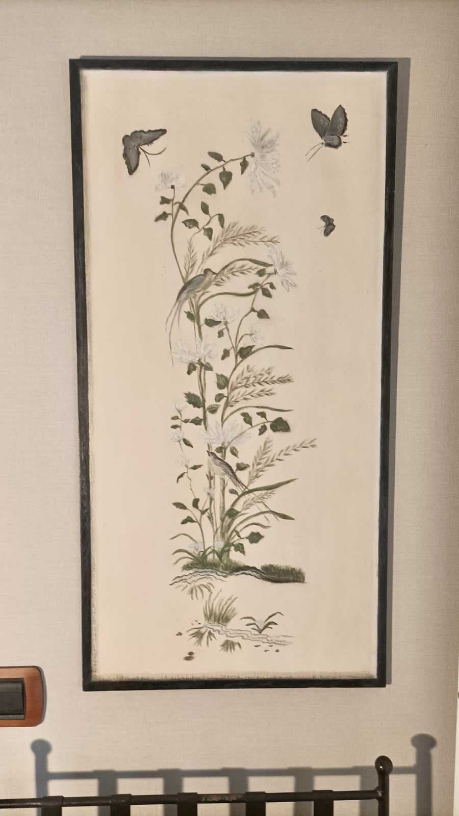 Azalide, Elisa Fave - reproduction broderie indochinoise sur bois