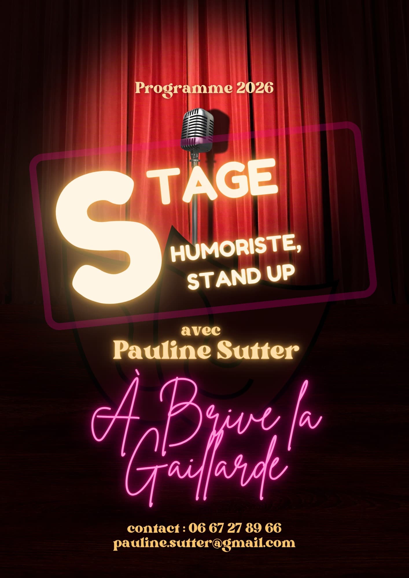 stage Stand Up pauline Sutter
