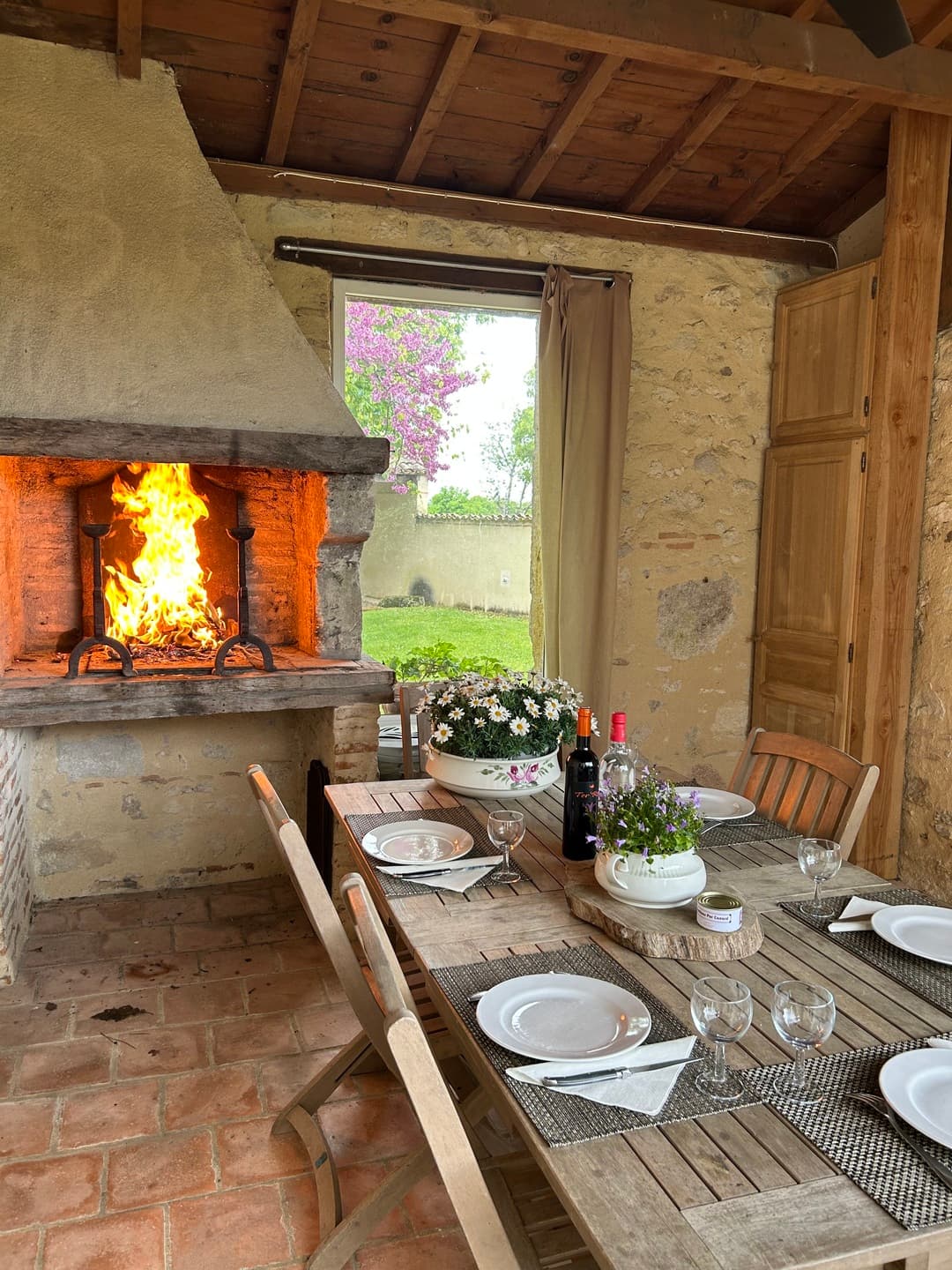 terrasse - Gîte Location vacance - La Métairie - Domaine de la Mouthe