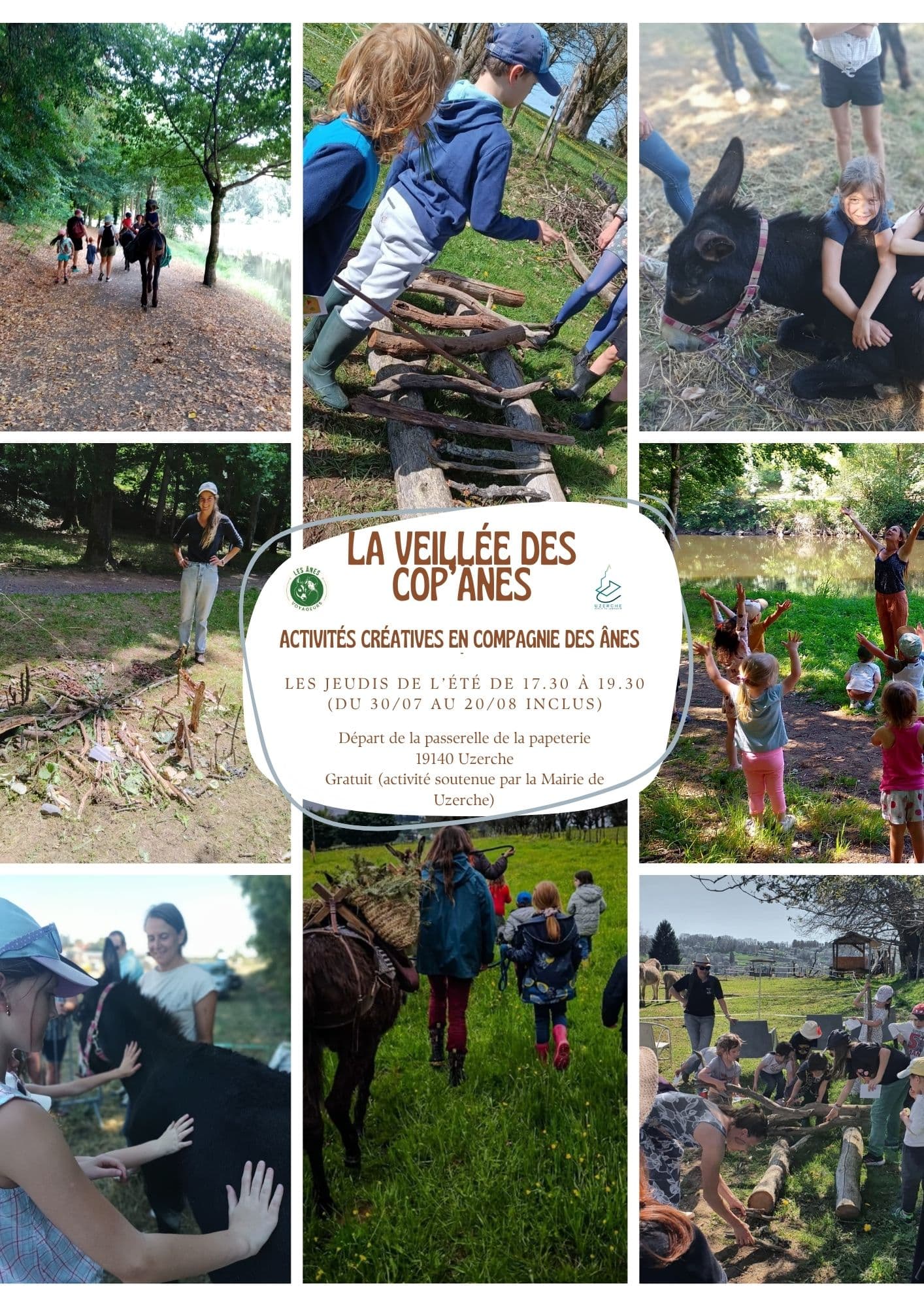 Post Instagram Inspiration Nature Collage Photo Marron Beige (Flyer (A4)) - 1