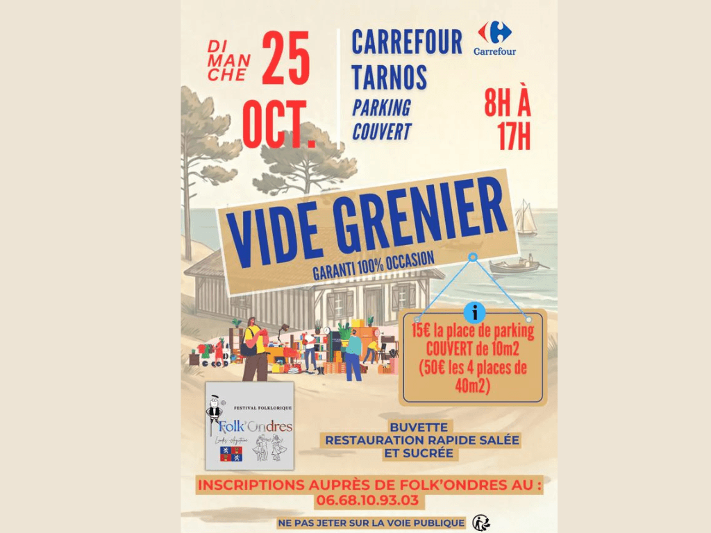 Vide grenier Tarnos