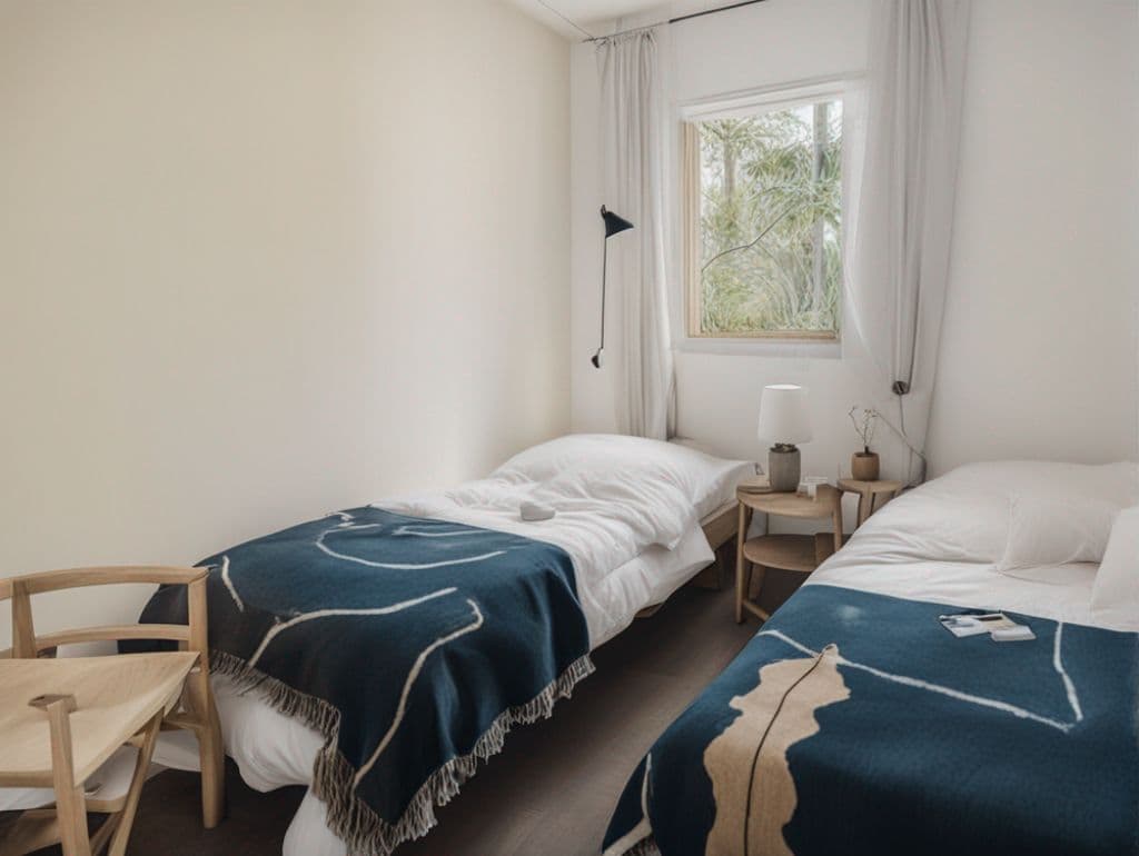 villa-lapantoufle chbre lits jumeaux soustons-plage-