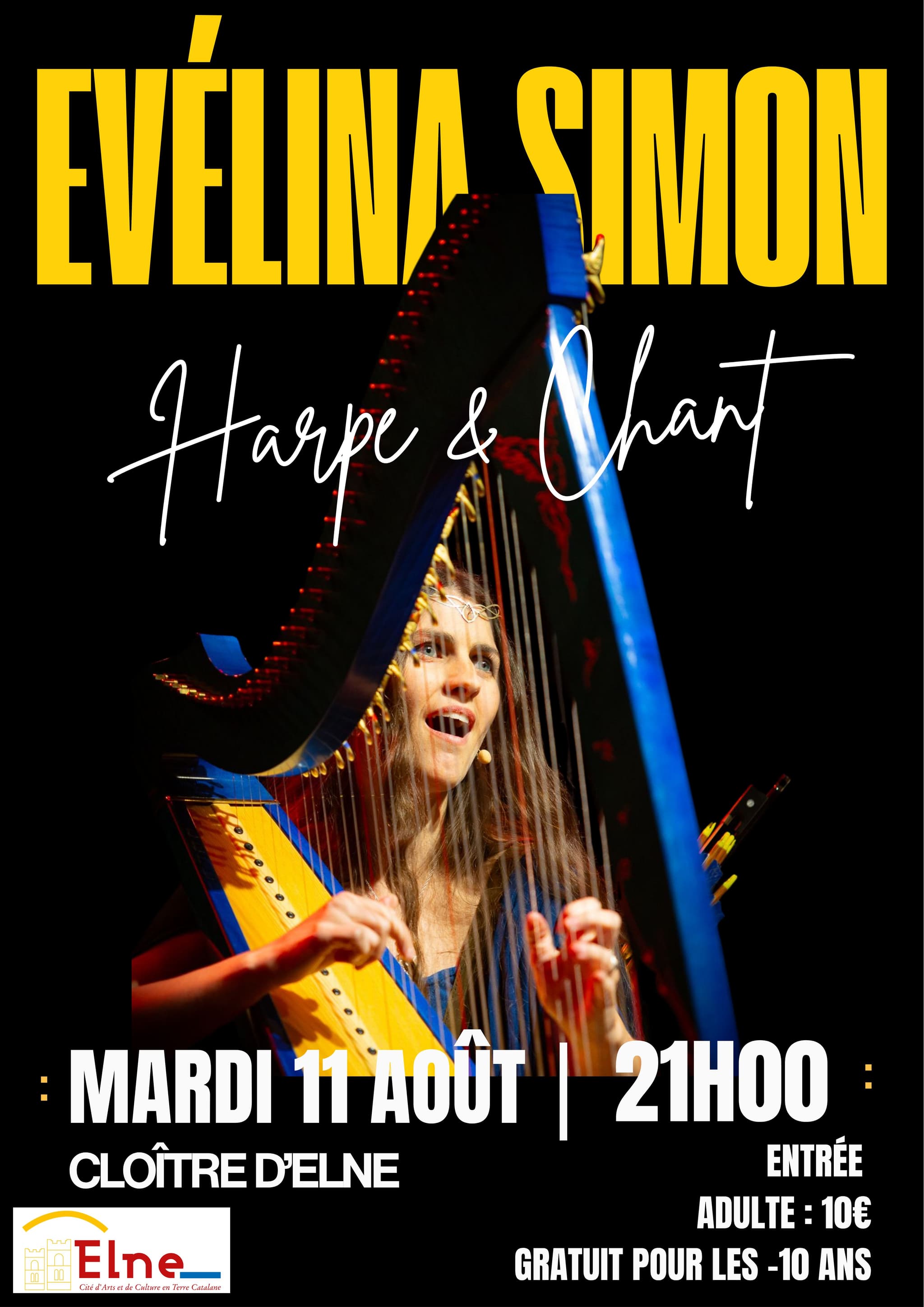 Affiche Evélina Simon - 11 Août