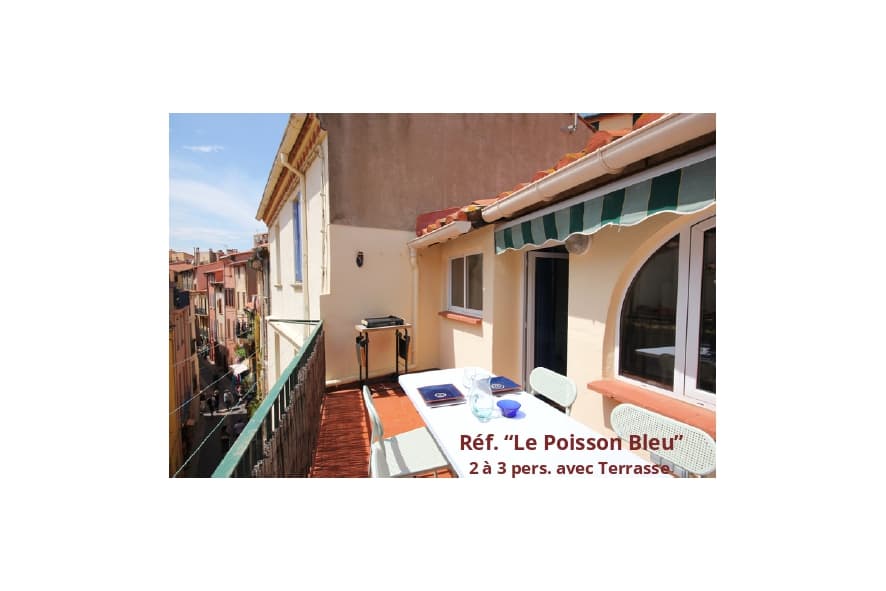 Agence mer et soleil - Collioure - APPARTEMENT “Le poisson bleu”