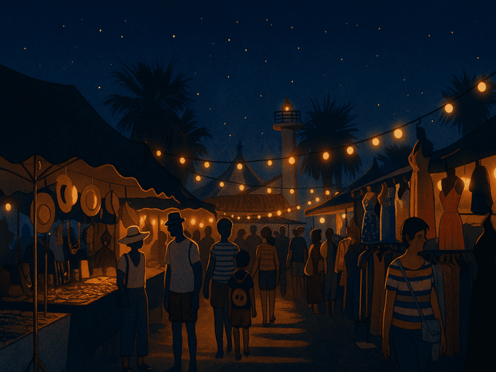 PORT BARCARES MARCHES NOCTURNE VILLAGE