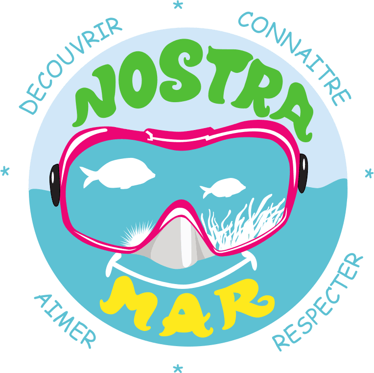 Logo Nostra Mar texte bleu