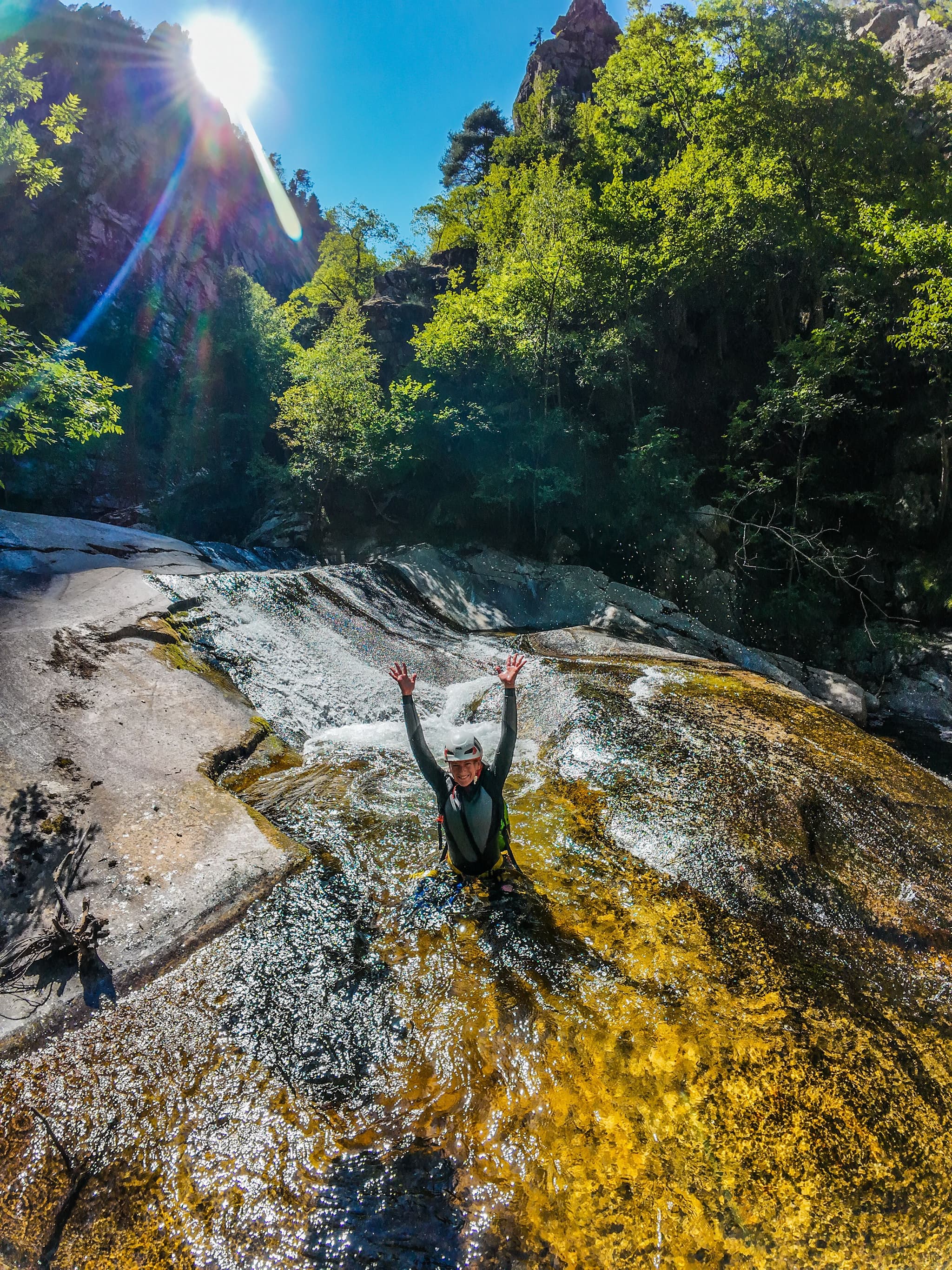 canyon du cady canyon canigou toboggan