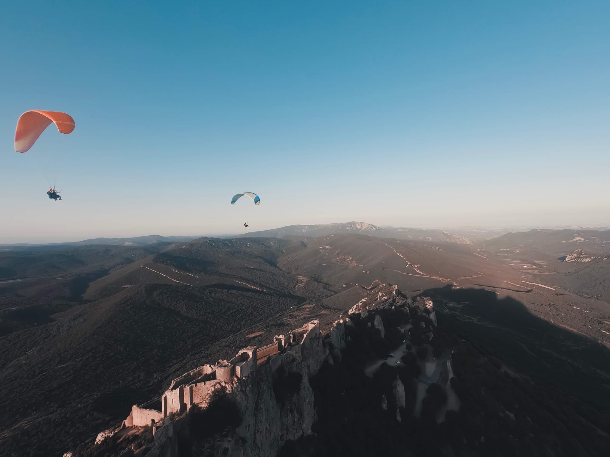 fin de journée au dessus du chateau de Peyrepertuse (1)