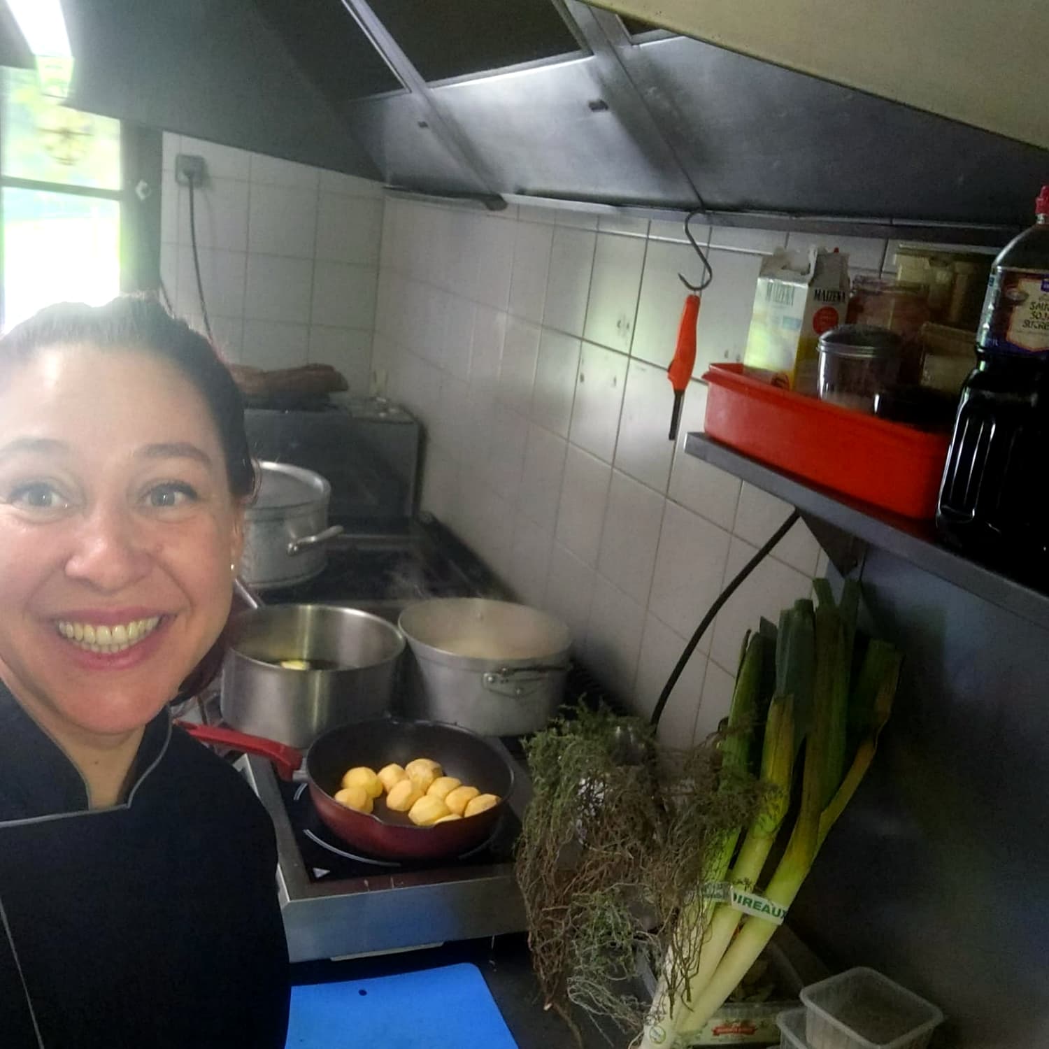 le sourire de la cuisinière