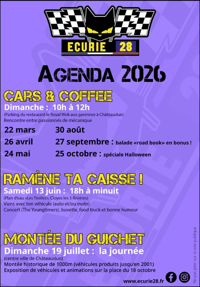 04-26 Ecurie 28 agenda 2026
