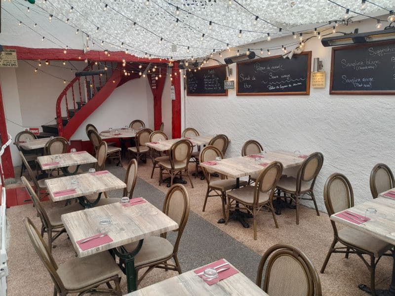 Restaurant le Parvis Amboise - terrasse