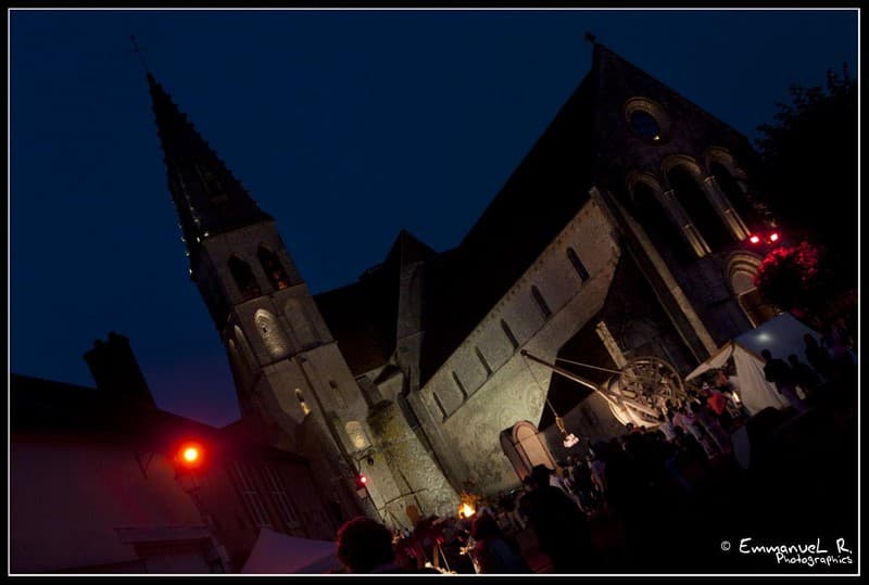 Abbaye lors des Nocturnes de Ferrières