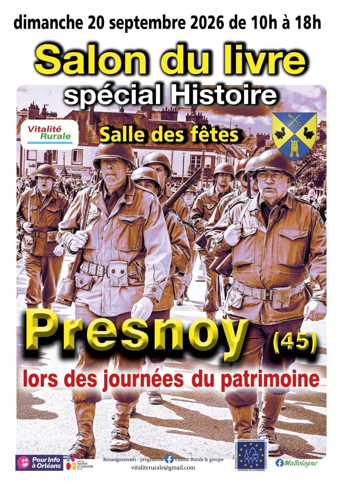 20-09-2026 Presnoy salon du livre spécial histoire