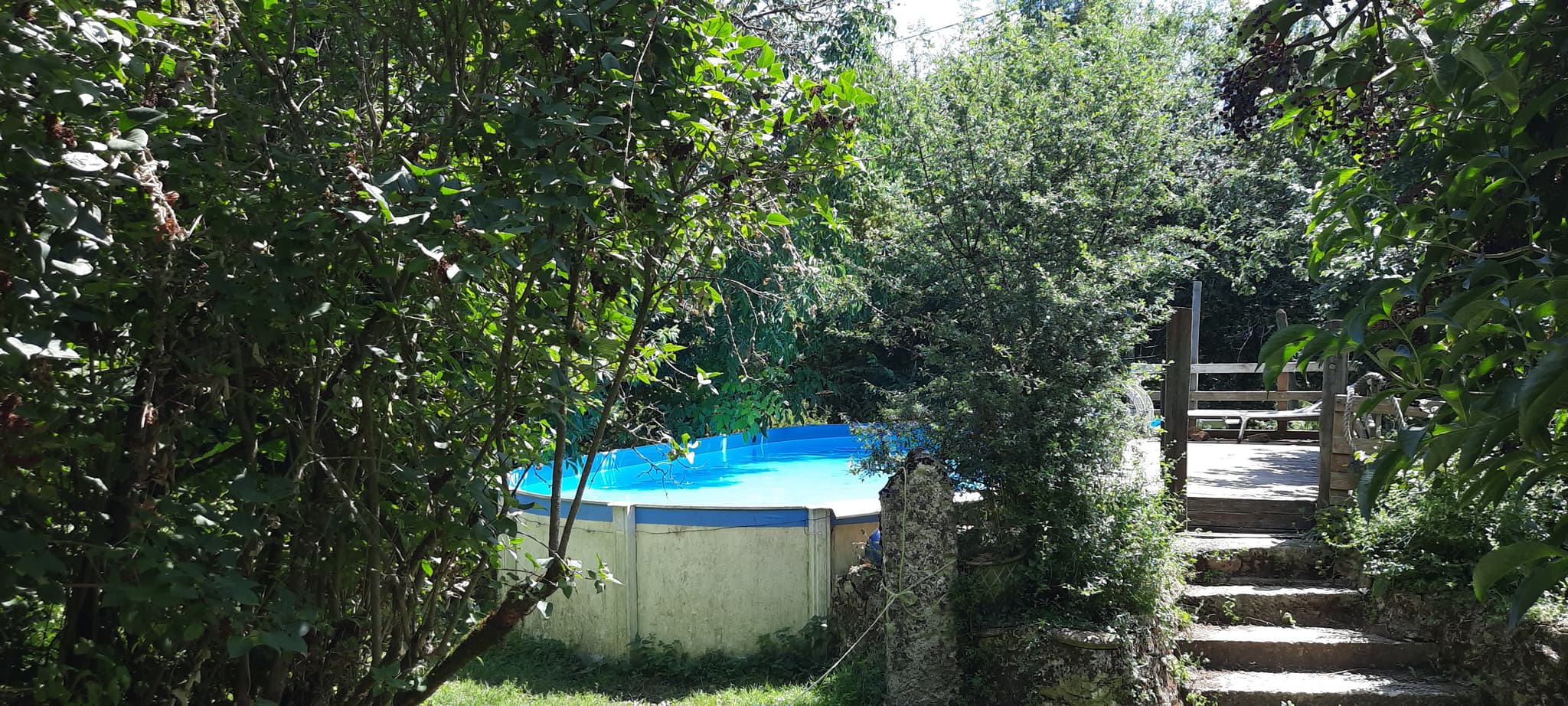 piscine hors sol a la ferme