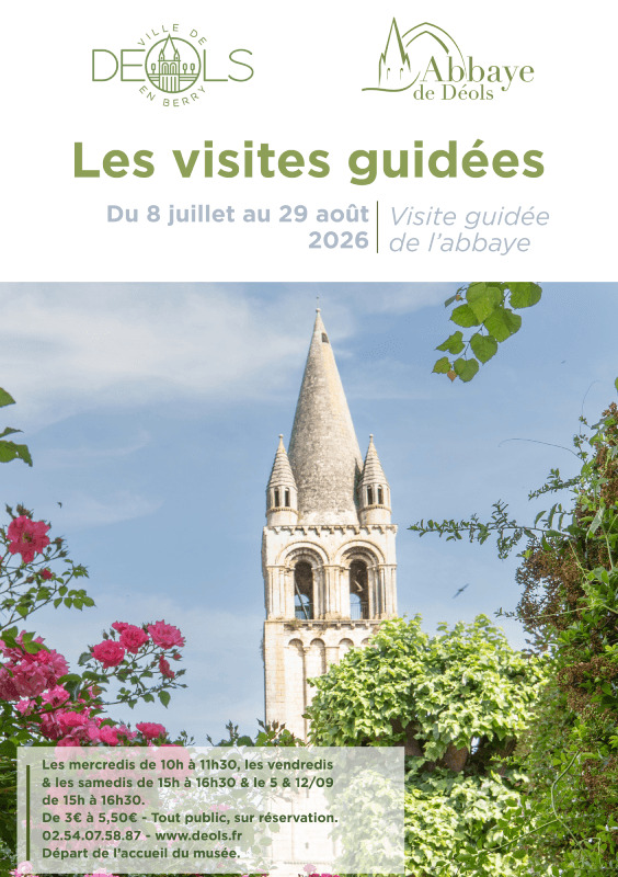 2026 07 08 Visite de l'abbaye Déols jusqu'au 29.08
