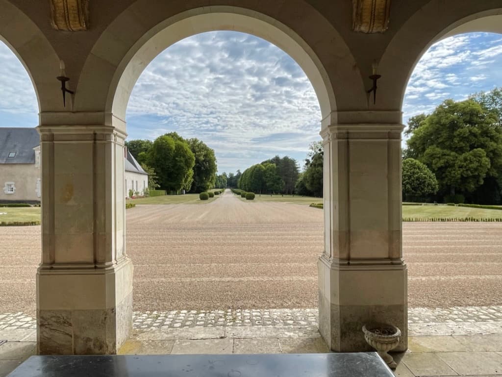 L'allée de Chambord vue de la Facade Nord