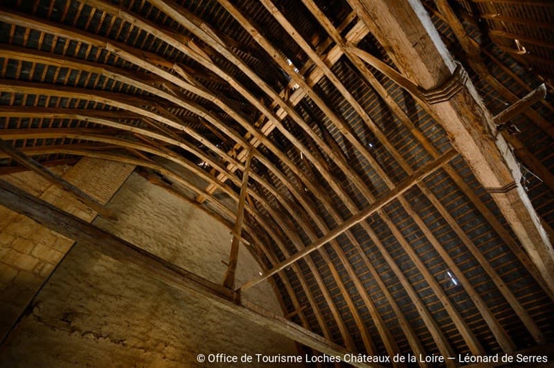 Abbaye Cormery-charpente-loches-valdeloire