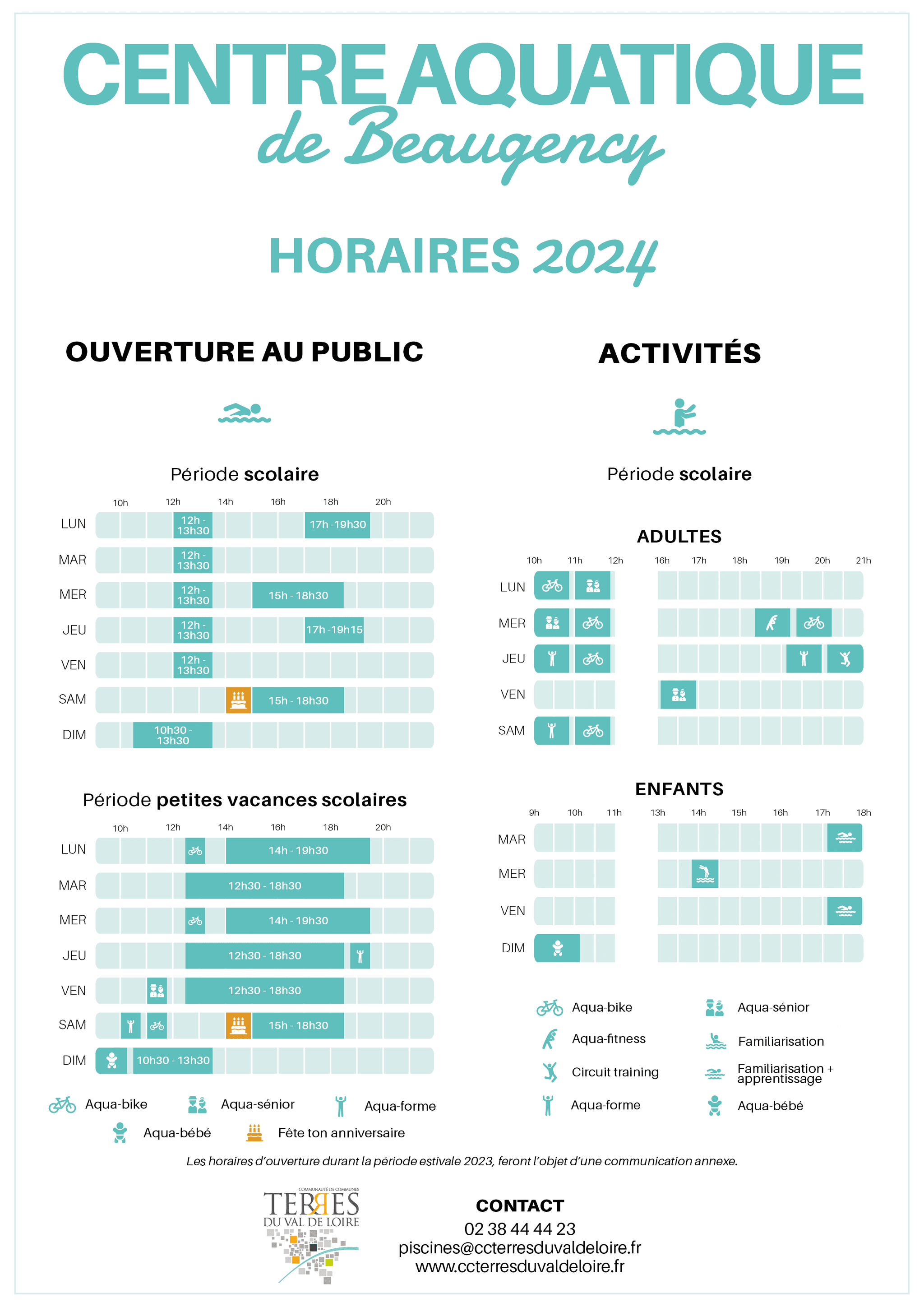 Horaires 2024