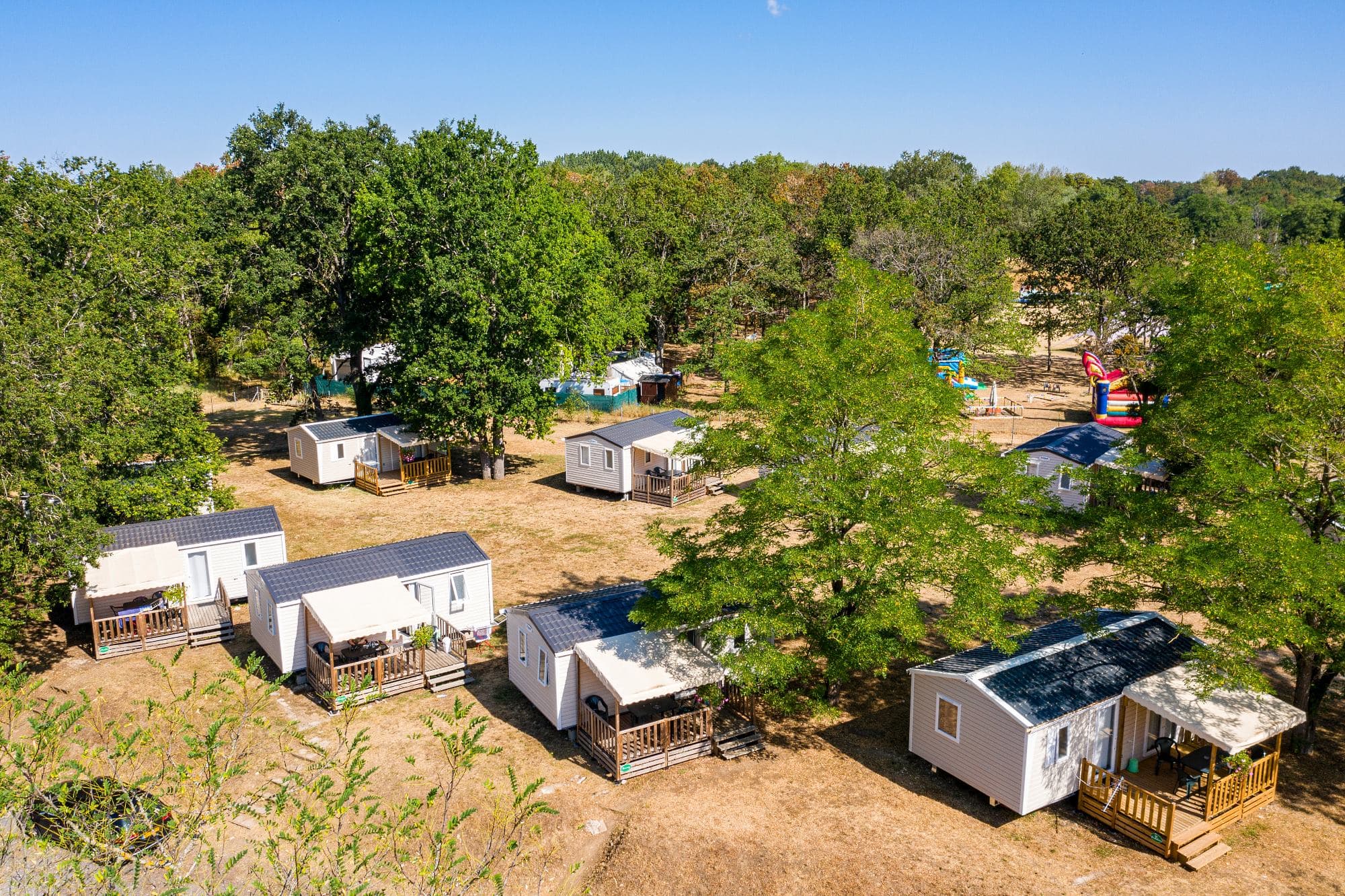 Vue du ciel mobil-homes