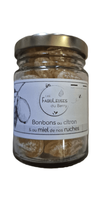Bonbons au miel de nos ruches et citron 75g