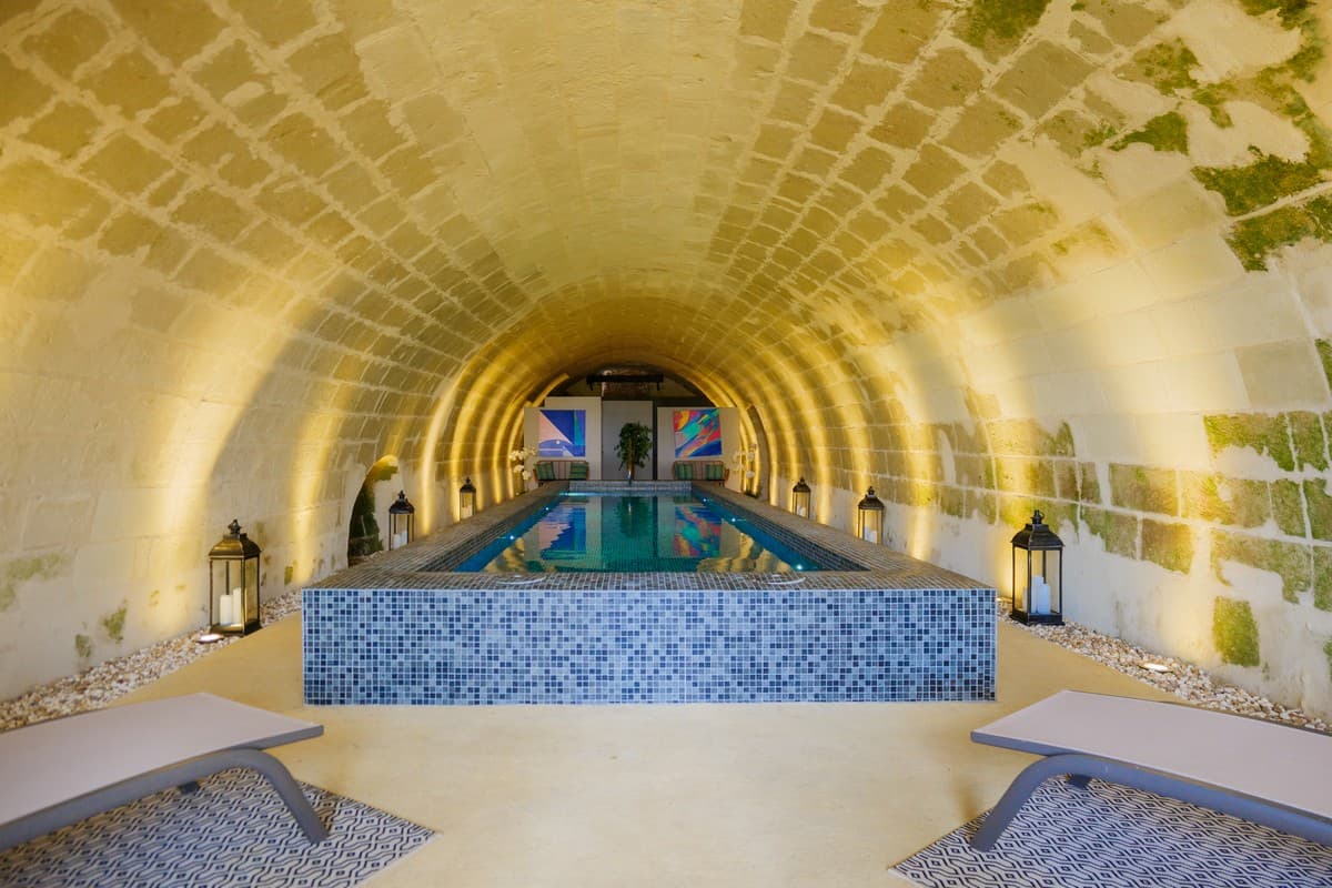 Château de Candes - Spa Côté Loire - Piscine ©Martin Baron